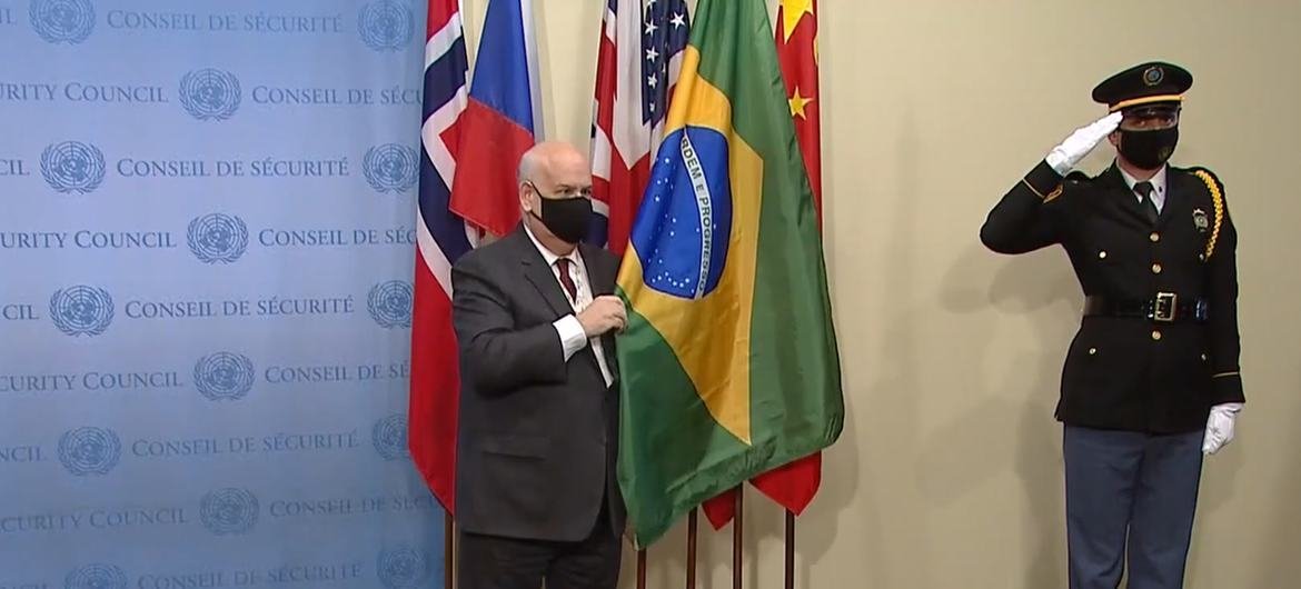 Ronaldo Costa, embaixador brasileiro, condenou invasão russa, destoando da posição de Bolsonaro. Foto: ONU