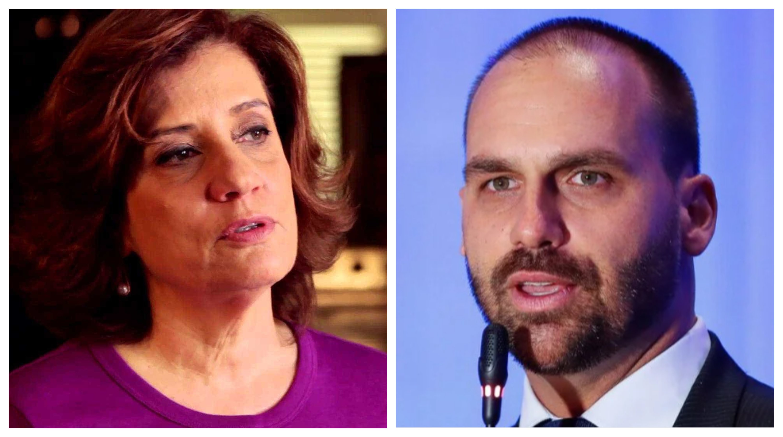 Miriam Leitão e Eduardo Bolsonaro