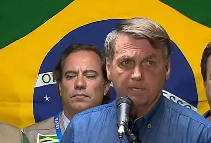 Bolsonaro anunciou R$ 500 milhões para o estado de Pernambuco em ações para reconstruir os desastres causados pelas chuvas nos últimos dias. Foto: Reprodução