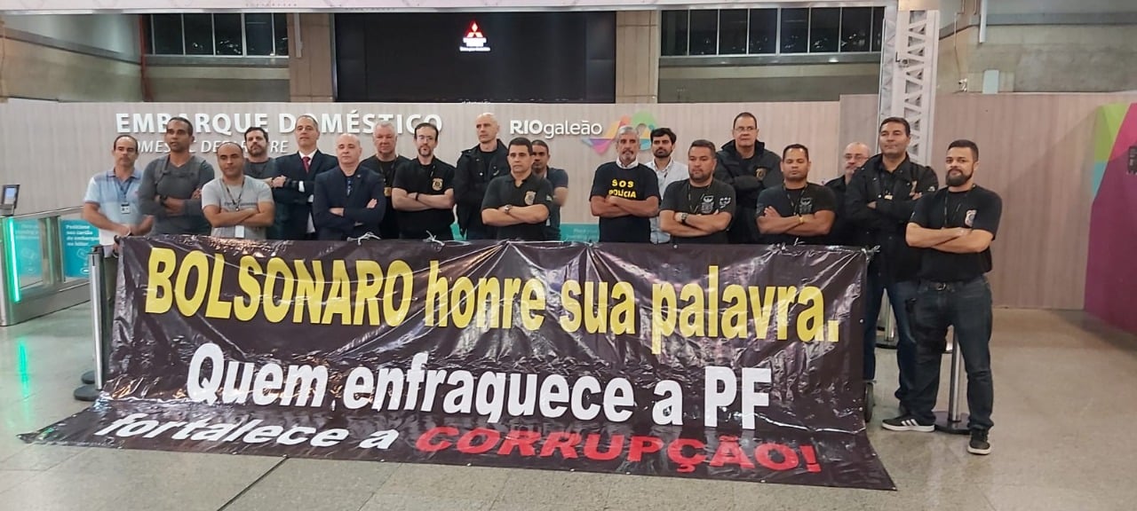 Policiais federais prometem fazer uma marcha de protesto sobre Brasília na quarta-feira. Foto: Divulgação/Fenapef