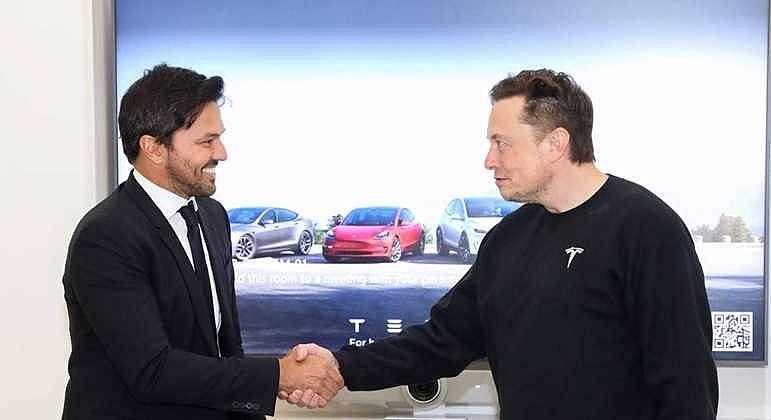 Fábio Faria intermediou encontro de Bolsonaro com Musk. Foto: Twitter/Fábio Faria