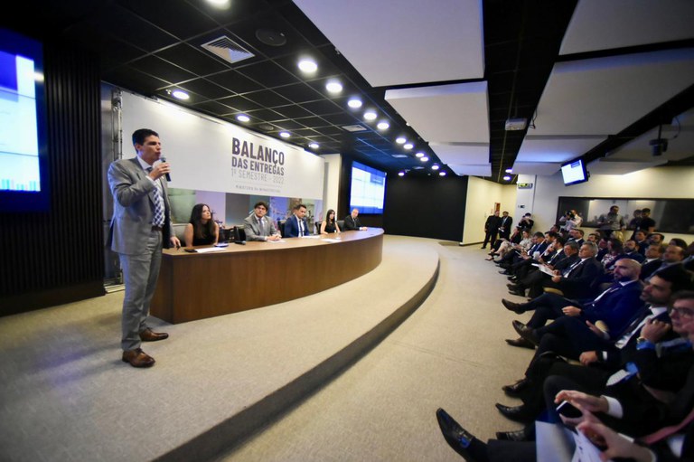 Em evento sobre balanço de entregas do governo Bolsonaro, o ministro da Infraestrutura, Marcelo Sampaio, afirmou que pretende leiloar o Porto de Santos (SP) ainda neste ano. Foto: Ricardo Botelho/MInfra