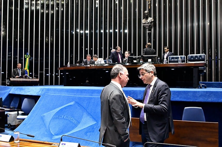 O plenário do Senado Federal vota o PRS 3/2019, que permite reduzir a zero a alíquota do IPVA para motocicletas de até 150 cilindradas. Foto: Waldemir Barreto/Agência Senado