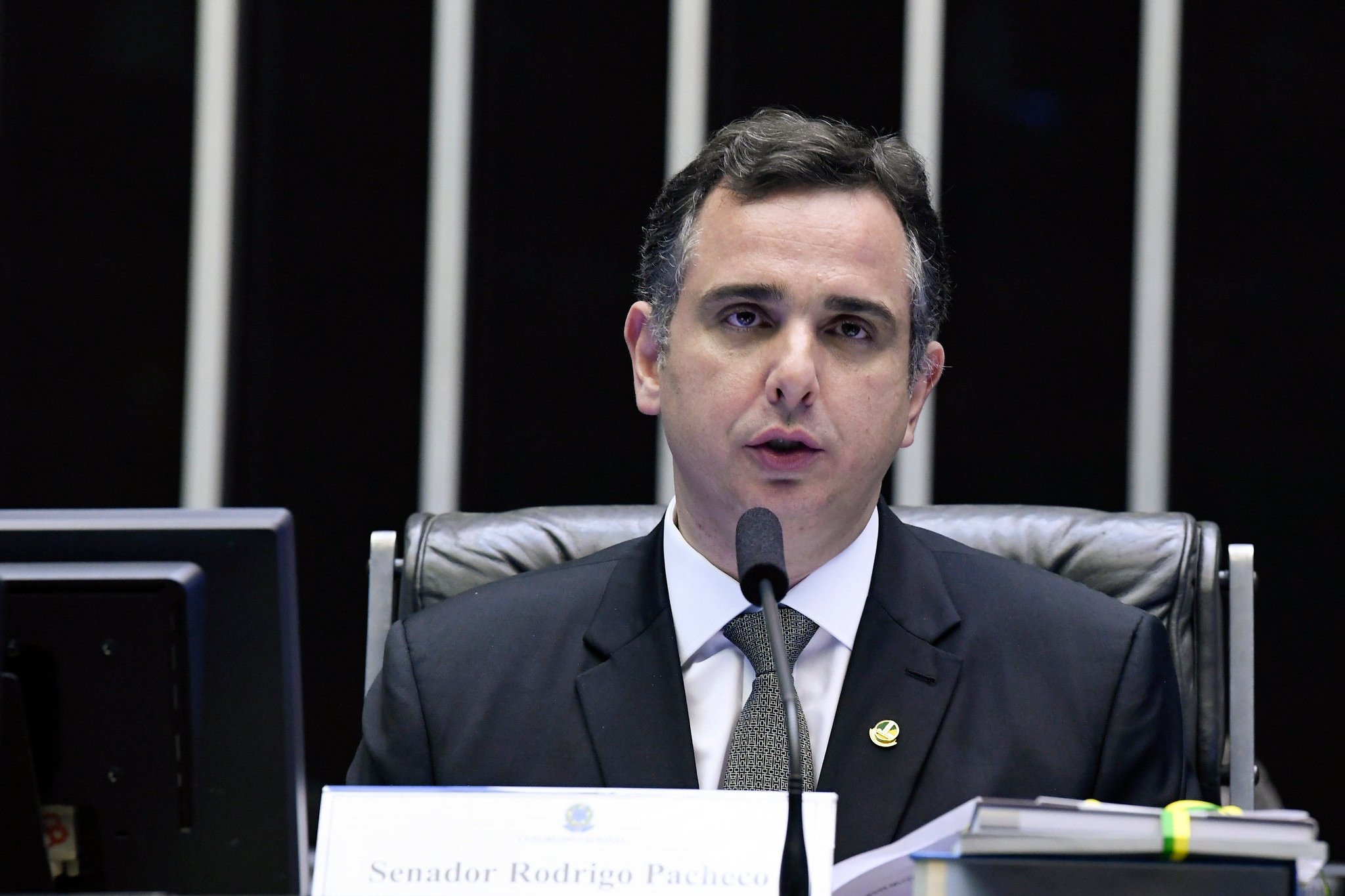 Presidente do Senado, Rodrigo Pacheco, considera que manifestações defendem pauta criminosa, e devem ser desmobilizadas. Foto: Roque de Sá/Agência Senado