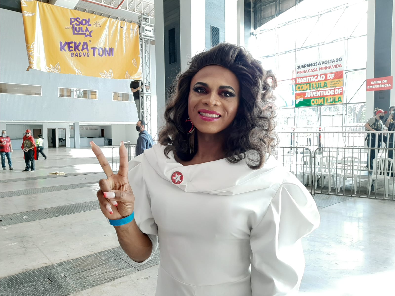 A Drag Queen Ruth Venceremos será candidata no DF como representante dos negros e do movimento LGBTQIA+. Foto: Rudolfo Lago/Congresso em Foco