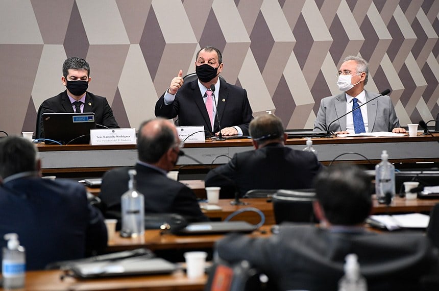 O paradoxo: senadores negacionistas fizeram mais citações científicas na CPI. Foto: Edilson Rodrigues/Agência Senado