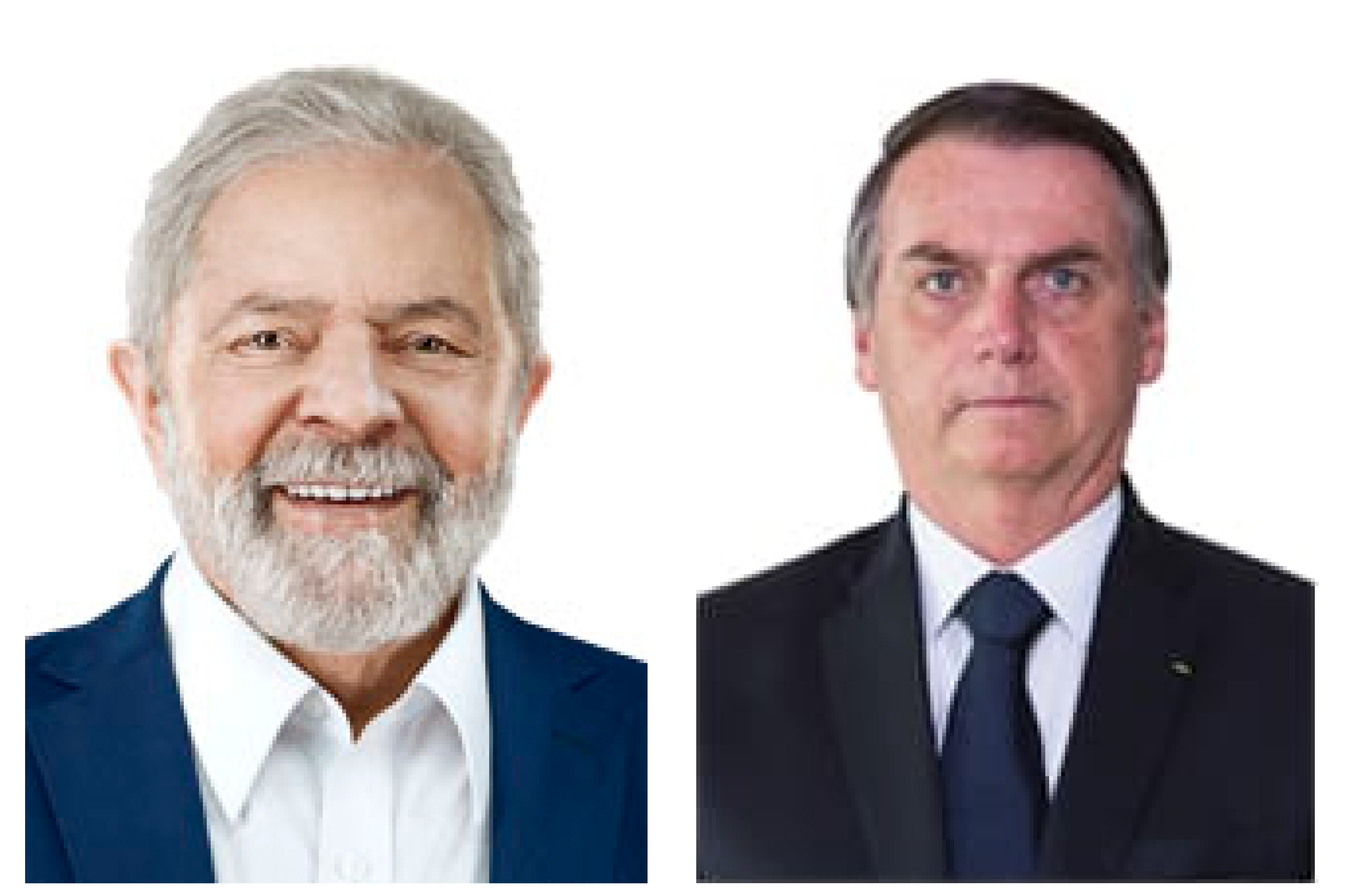 Lula sobe, Bolsonaro estaciona, e volta a haver chance de eleição ser definida no primeiro turno. Fotos: Divulgação/TSE