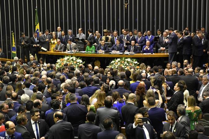 Cerimônia de posse dos deputados em fevereiro de 2019. Foto: Geraldo Magela/Ag. Senado