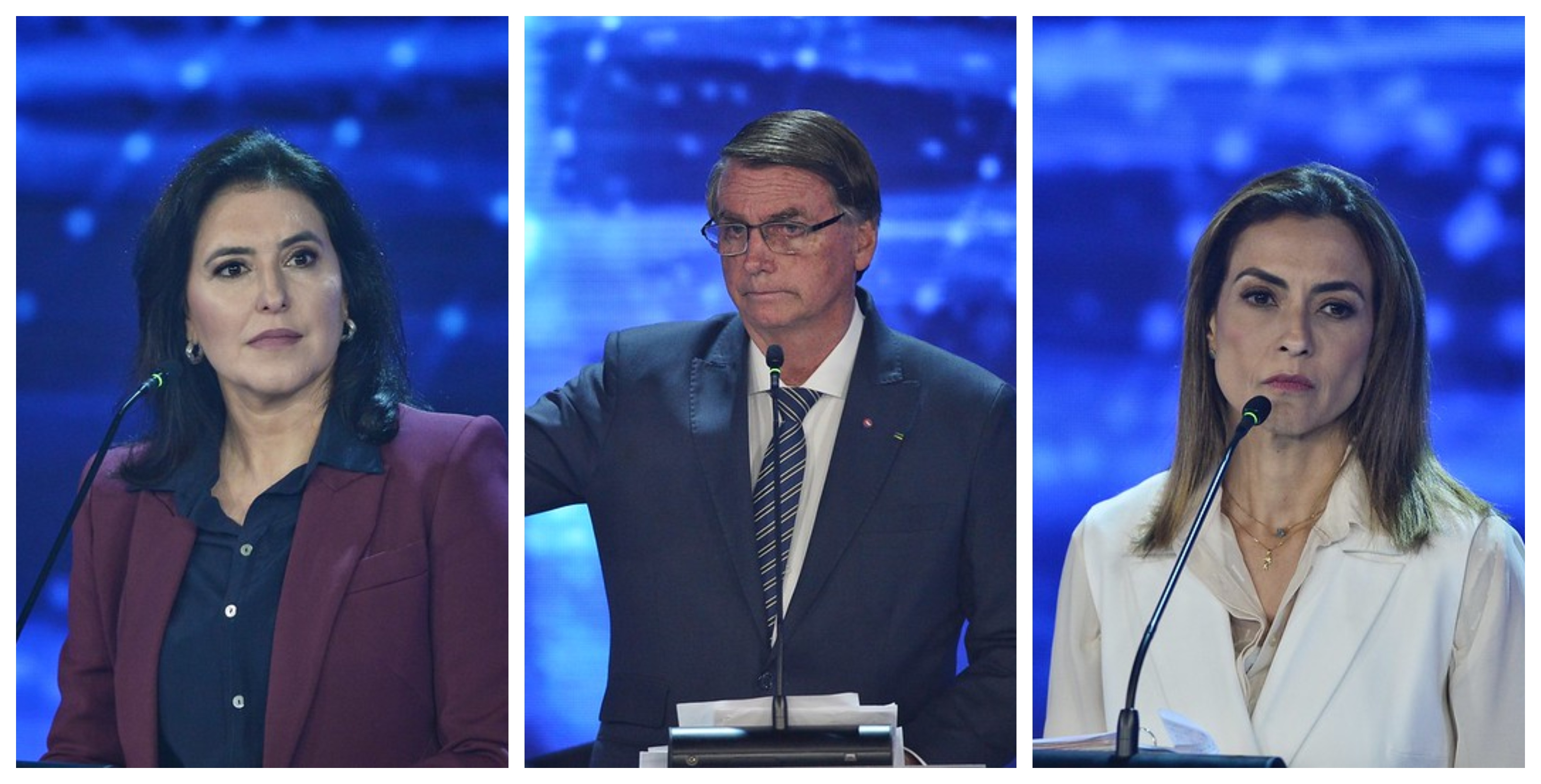 Tebet e Soraya (à direita) reforçaram o caráter misógino de Bolsonaro durante o debate. Foto: Band