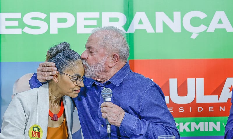 Marina Silva retorna ao governo novamente como ministra do Meio Ambiente. Foto: Ricardo Stuckert