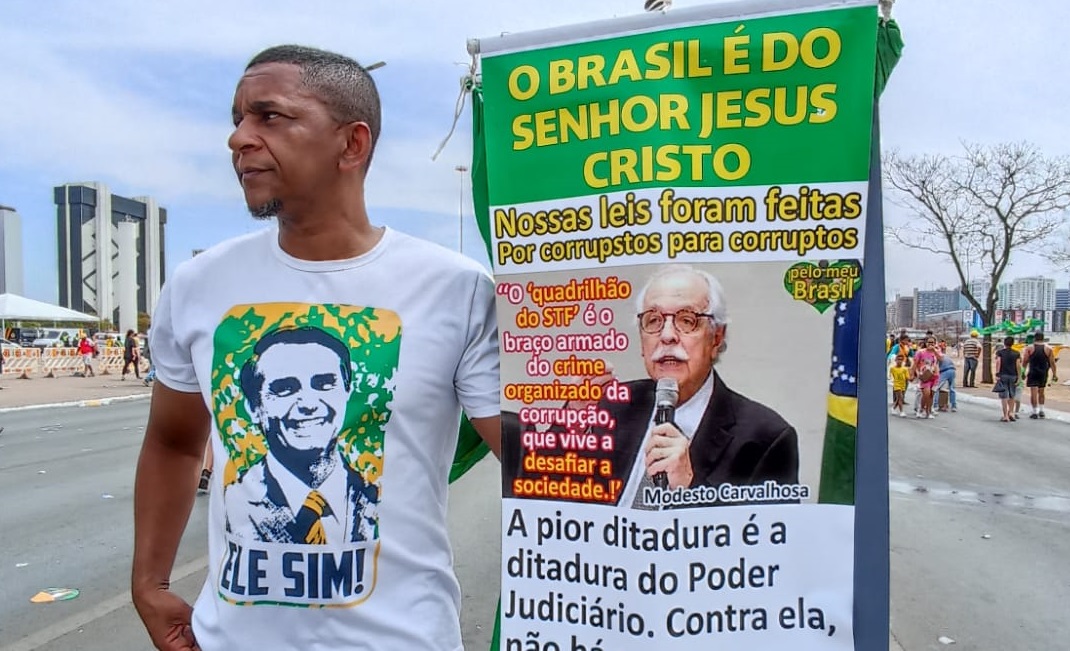 O evangélico que participa das manifestações não representa a maioria do segmento religioso no país. Foto: Tiago Rodrigues/Congresso em Foco