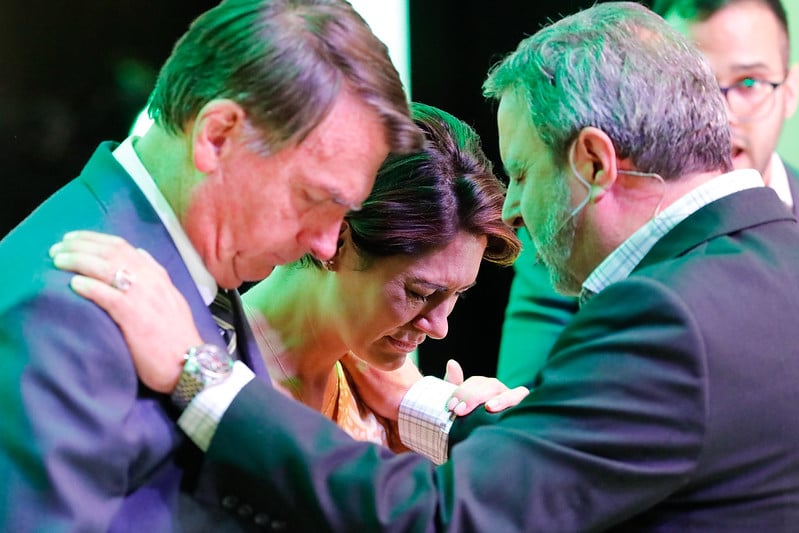 Bolsonaro durante Confere^ncia Modeladas - A Presenc¸a e a Confere^ncia e Hombridade - A Jornada da Masculinidade. Foto: Isac Nóbrega/PR