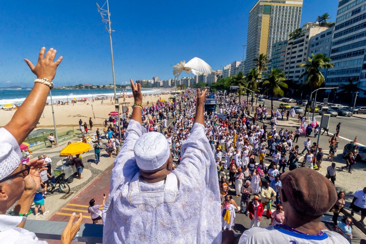 A Caminhada em Defesa da Liberdade Religiosa busca a valorização e o respeito às religiões de matrizes africanas. Foto: Rozangela Silva Santos