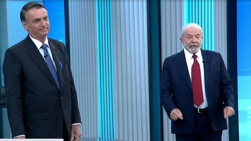 Último confronto entre os presidenciáveis antes da votação do segundo turno foi marcado por troca de acusações. Foto: Reprodução/TV Globo