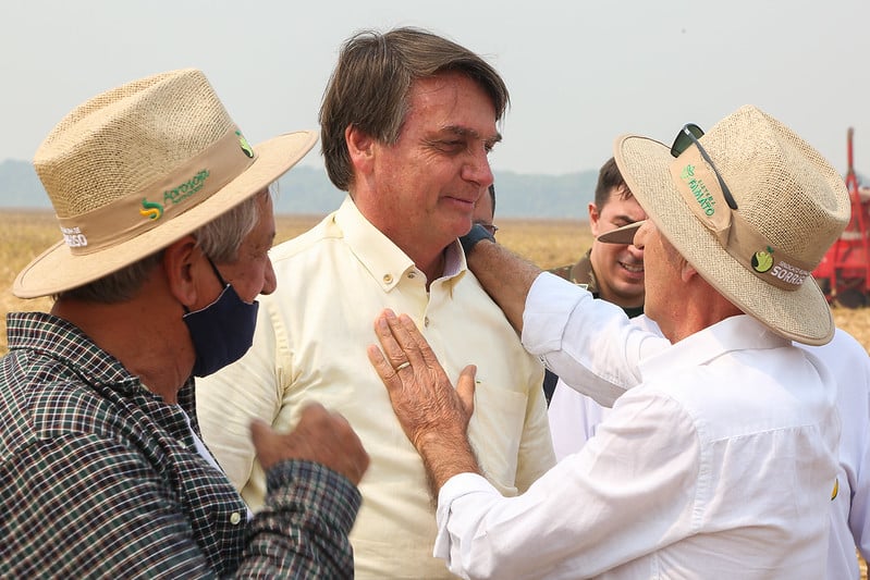 Bolsonaro em evento no interior de Mato Grosso em 2020. Foto: Júlio Nascimento