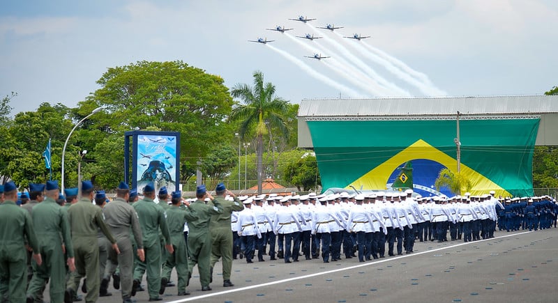 Cerimônia militar Alusiva ao Dia do Aviador e Dia da Força Aérea Brasileira, na Base Aérea de Brasília.
Foto: Hamilton Garcia/Min. da Defesa