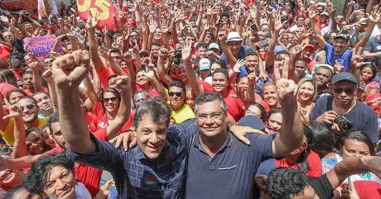 Fernando Haddad e Flávio Dino são nomes certos no ministério de Lula. Foto: Divulgação