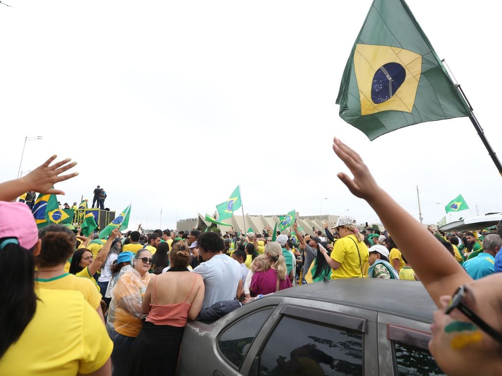 Militares das três forças armadas alocados no GSI estiveram presentes no acampamento montado em frente ao quartel-general do Exército. Foto: Valter Campanato/ABr