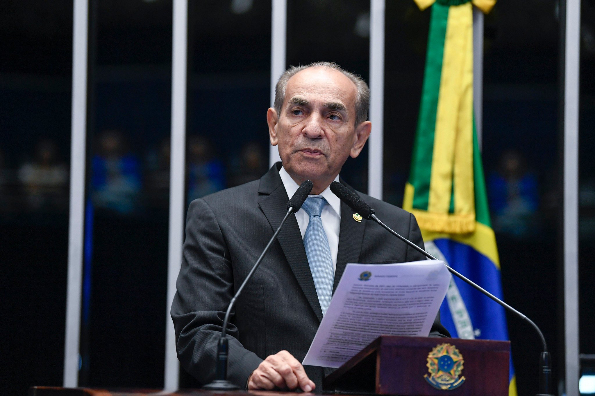 O senador Marcelo Castro (MDB-PI) anuncia que a minirreforma não será apreciada ao longo desta semana. Foto: Roque de Sá/Agência Senado