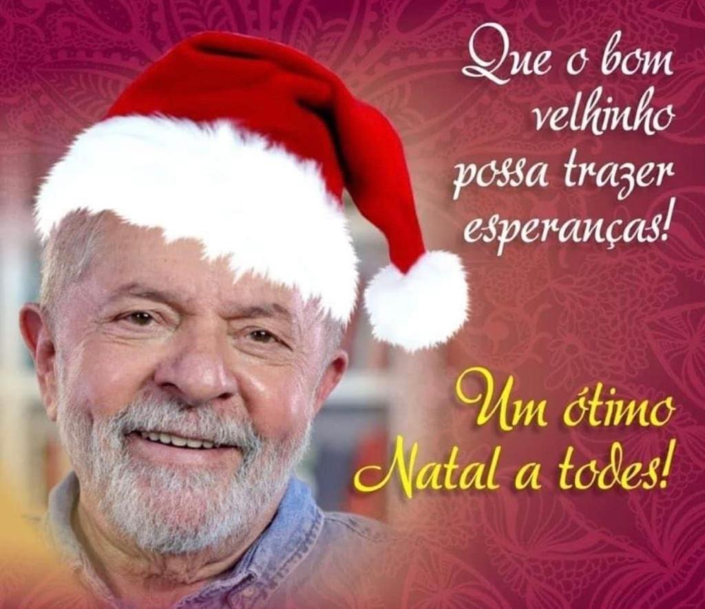 Lula divulga mensagem de Natal nas redes sociais. Foto: Reprodução