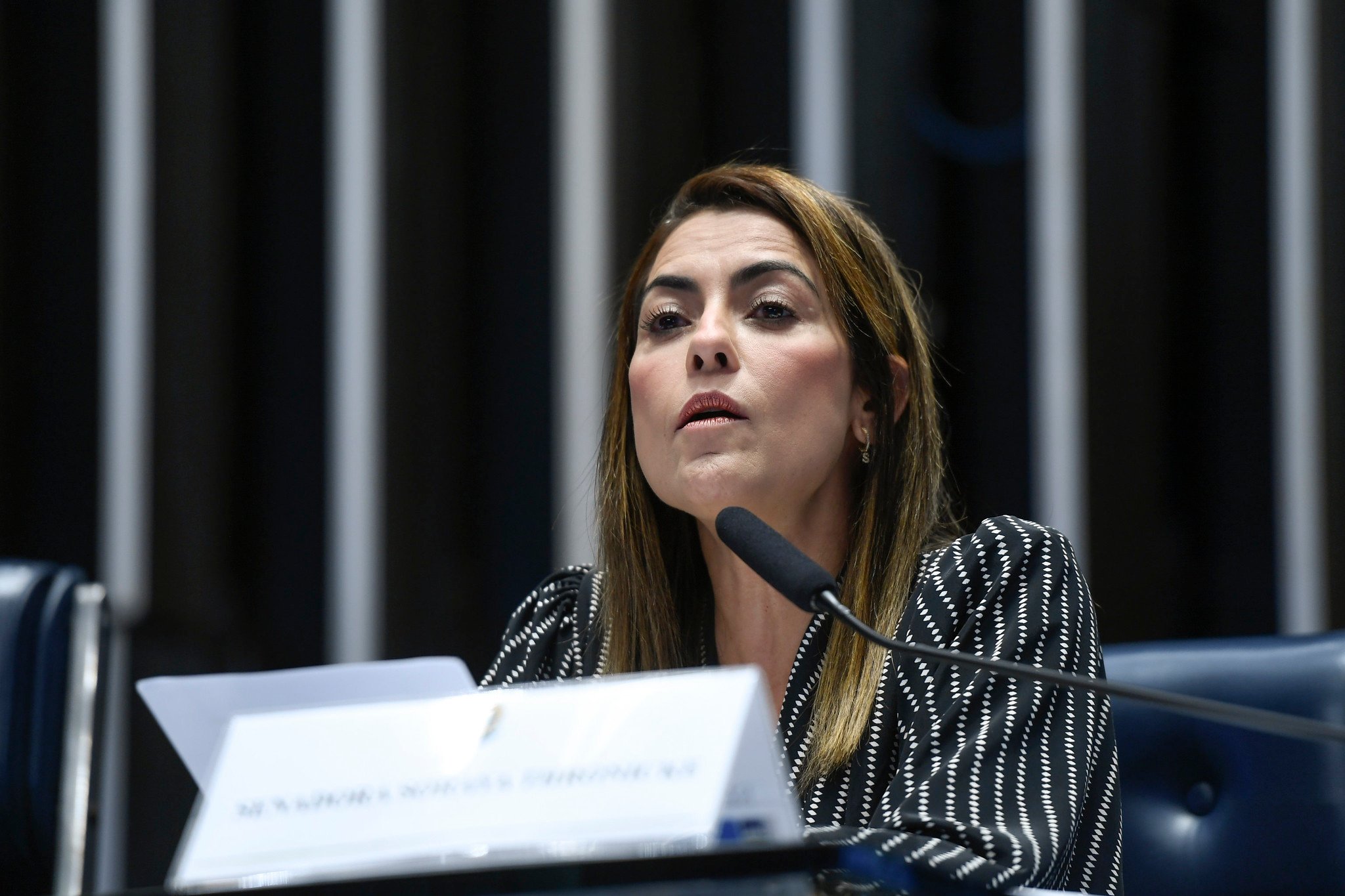 Senadora considera que André Fernandes deveria estar impedido de atuar na CPMI por ser investigado sobre o mesmo fato de origem no STF. Foto: Edilson Rodrigues/Agência Senado