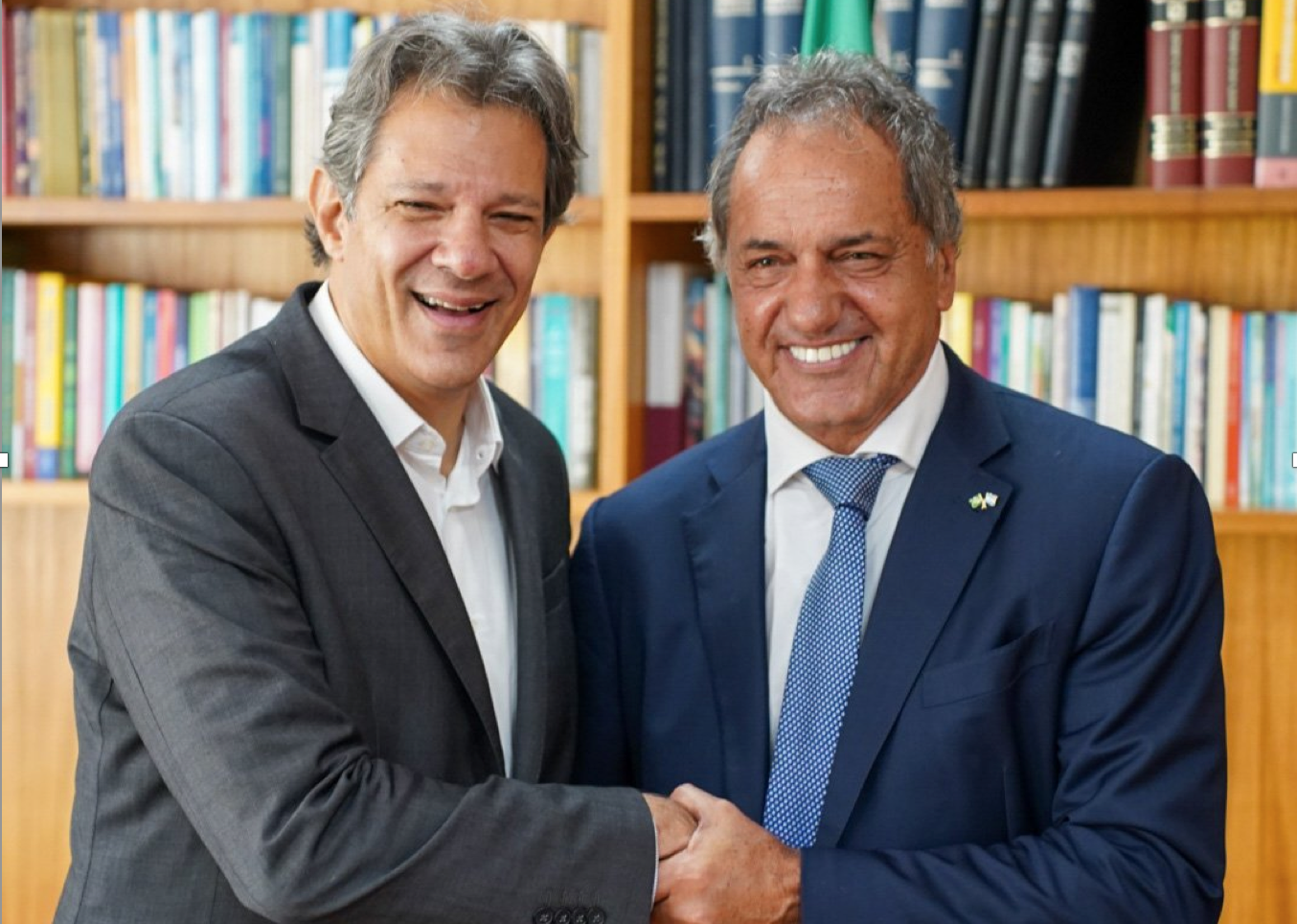 Segundo Scioli, durante o encontro foram discutidos temas de integração energética e financeira para promover e incrementar o comércio entre os dois países. Foto: Divulgação