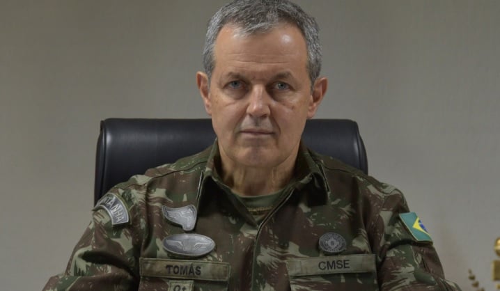 Tomás Miguel Miné Ribeiro Paiva foi chefe de gabinete do general Eduardo Villas Boas, ex-comandante do Exército aliado de Bolsonaro. Foto: Comando do Sudeste 