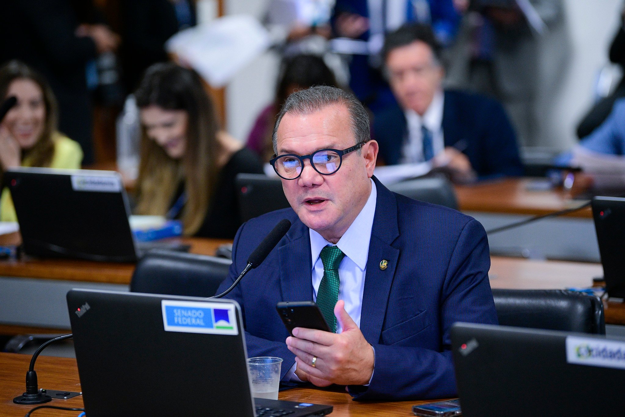 Relator do projeto, senador Wellington Fagundes (PL-MT) emitiu um parecer favorável e destacou a importância da iniciativa. Foto: Pedro França/Agência Senado