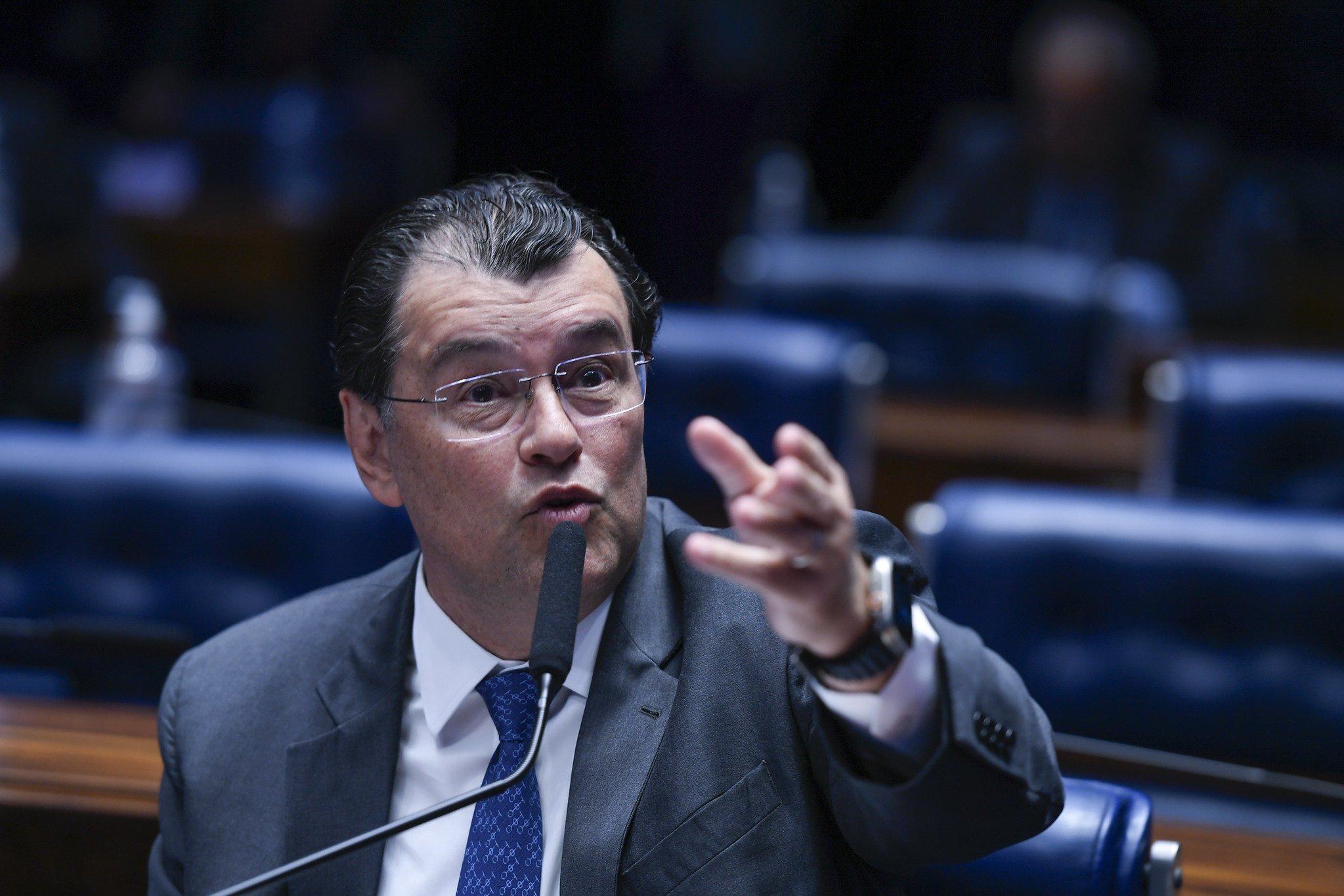 Eduardo Braga, relator da reforma tributária. Foto:  Edilson Rodrigues/Agência Senado