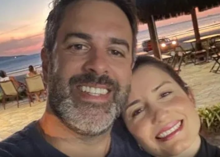 O vereador Nelson Hossri e sua mulher, a vereadora Gabriela. Foto: Reprodução/Redes sociais