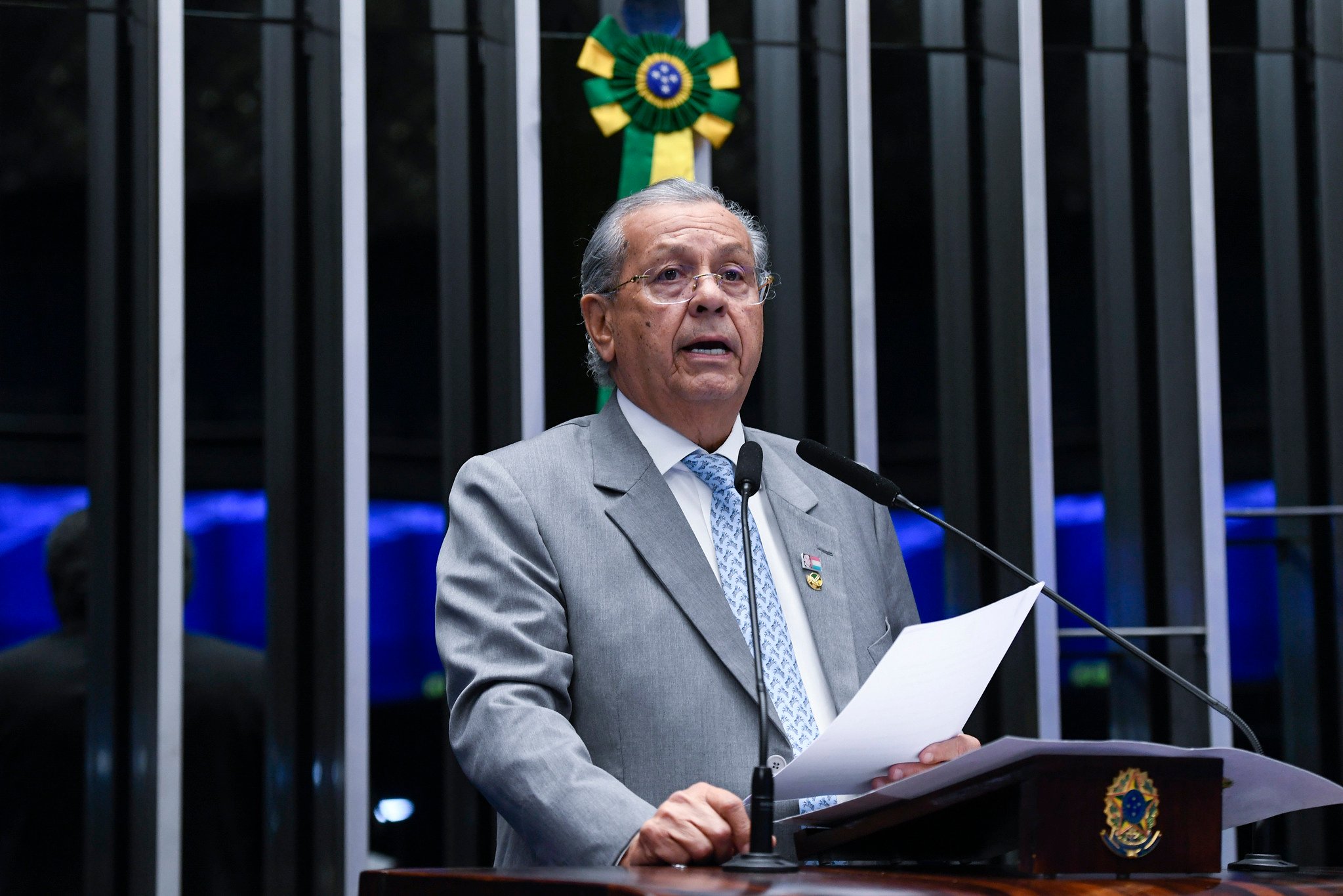 Senador Jayme Campos (União-MT) foi reeleito presidente do Conselho de Ética e Decoro Parlamentar do Senado no dia 28 de março. Foto: Jefferson Rudy/Agência Senado