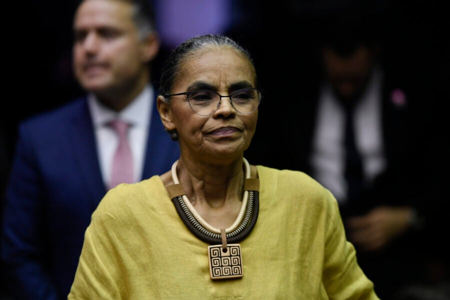 Relatada pelo deputado Isnaldo Bulhões (MDB-AL), o parecer da medida esvaziou pastas diretamente ligadas à ministra Marina Silva.
Foto: Edilson Rodrigues/Agência Senado