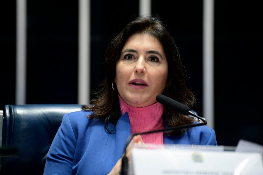 Simone Tebet (Planejamento e Orçamento) é uma dos três ministros que participam de comissões do Senado nesta terça-feira. Foto: Pedro França/Agência Senado