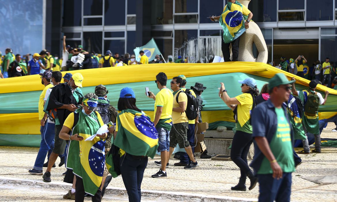 PF mira financiadores dos atos golpistas de 8 de janeiro de 2023. Foto: Marcelo Camargo / Agência Brasil