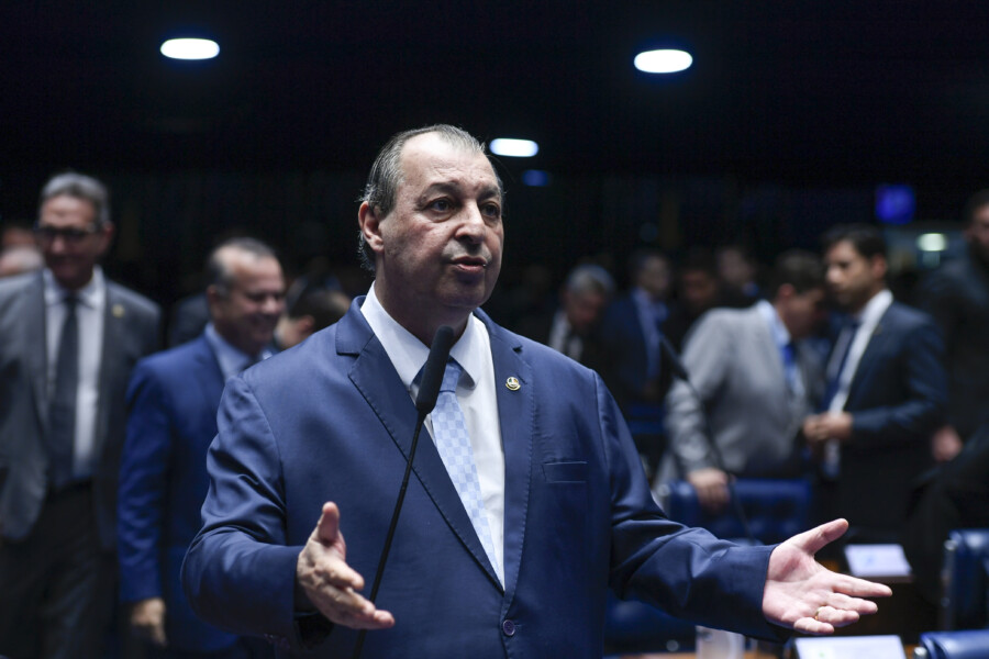 Relator do arcabouço no Senado, Omar Aziz promete entregar parecer até o dia 20, para  que o projeto seja votado ainda no primeiro semestre. Foto: Edilson Rodrigues/Agência Senado