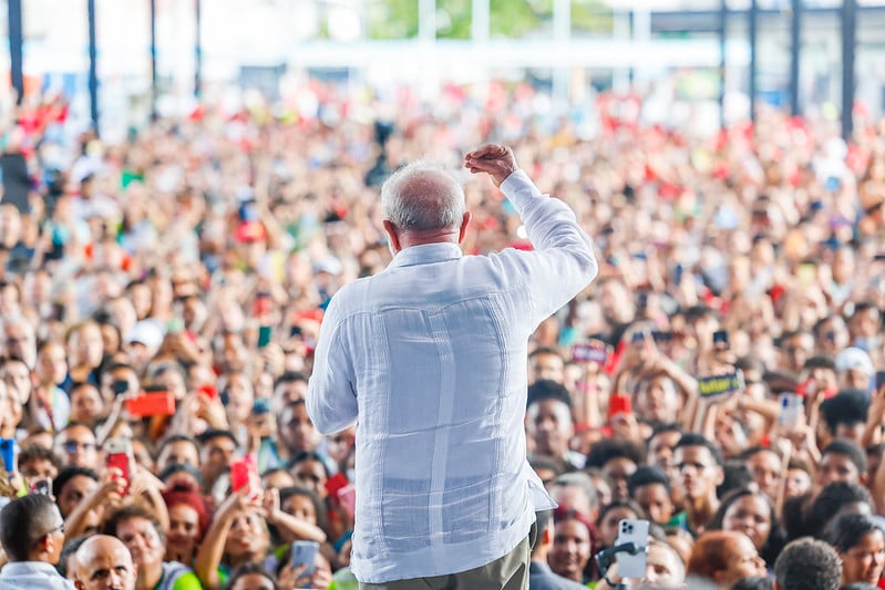 Lula durante cerimônia de inauguração do Campus Paulista do Instituto Federal de Pernambuco em 7 de junho de 2023.  Foto: Ricardo Stuckert/PR