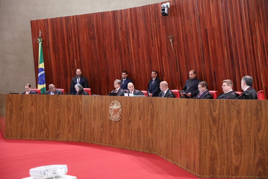 O primeiro dia de julgamento no TSE teve quase três horas de duração, e contou com quatro manifestações do relator e dos advogados das partes. Foto: Antonio Augusto/Secom/TSE