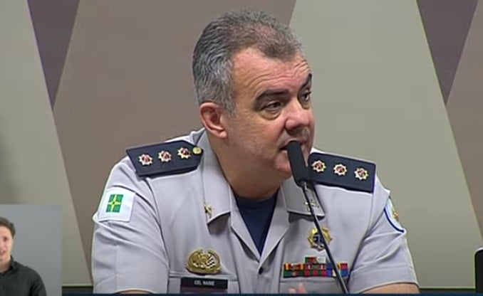 Coronel Jorge Naime alegou falta de condições psicológicas para prestar depoimento