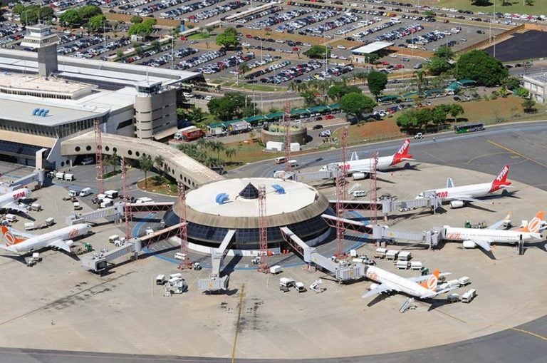 Vista aérea do Aeroporto Internacional de Brasília Juscelino Kubitscheck. Foto: Geraldo Magela/Ag. Senado 