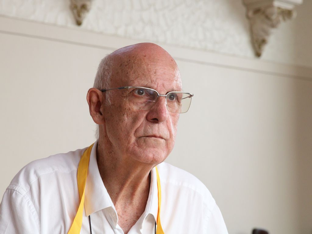 O padre Julio Lancellotti na paróquia de São Miguel Arcanjo. Foto: Rovena Rosa/Agência Brasil