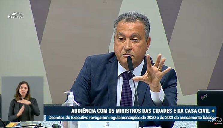 Rui Costa em audiência pública no Senado. Foto: Reprodução