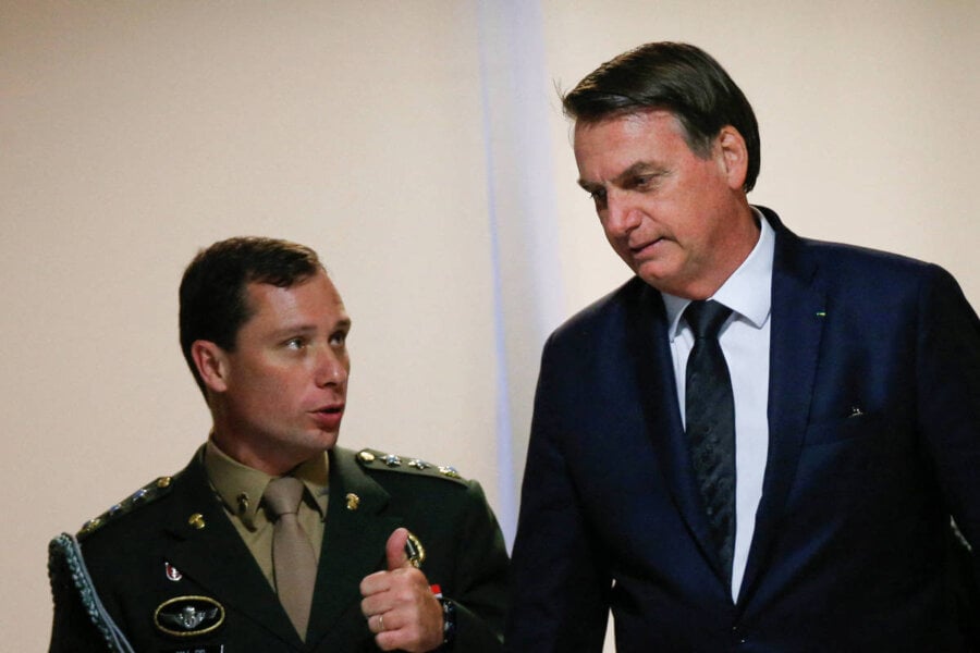 Mauro Cid e Bolsonaro. Foto: reprodução