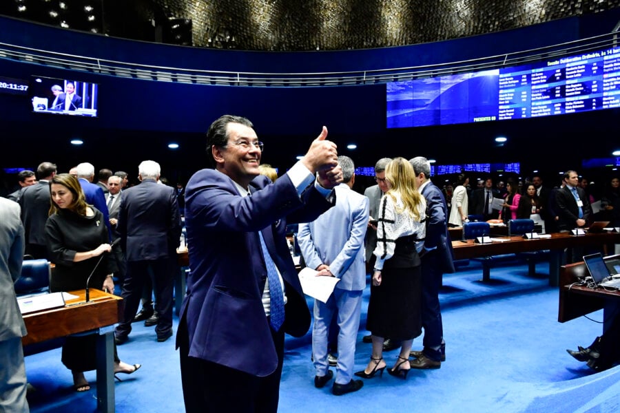 Eduardo Braga (MDB-AM) será o relator da reforma tributária no Senado. O nome do senador já estava entre o mais cotados. Foto: Waldemir Barreto/Agência Senado