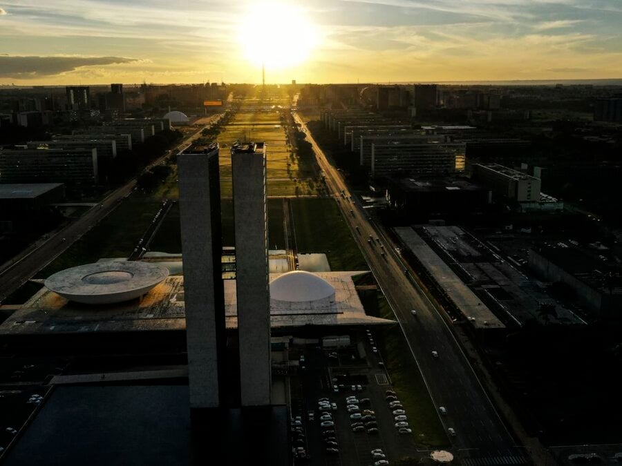 Vista aérea da Esplanada dos Ministérios, em Brasília. Foto: Marcello Casal Jr/Agência Brasil