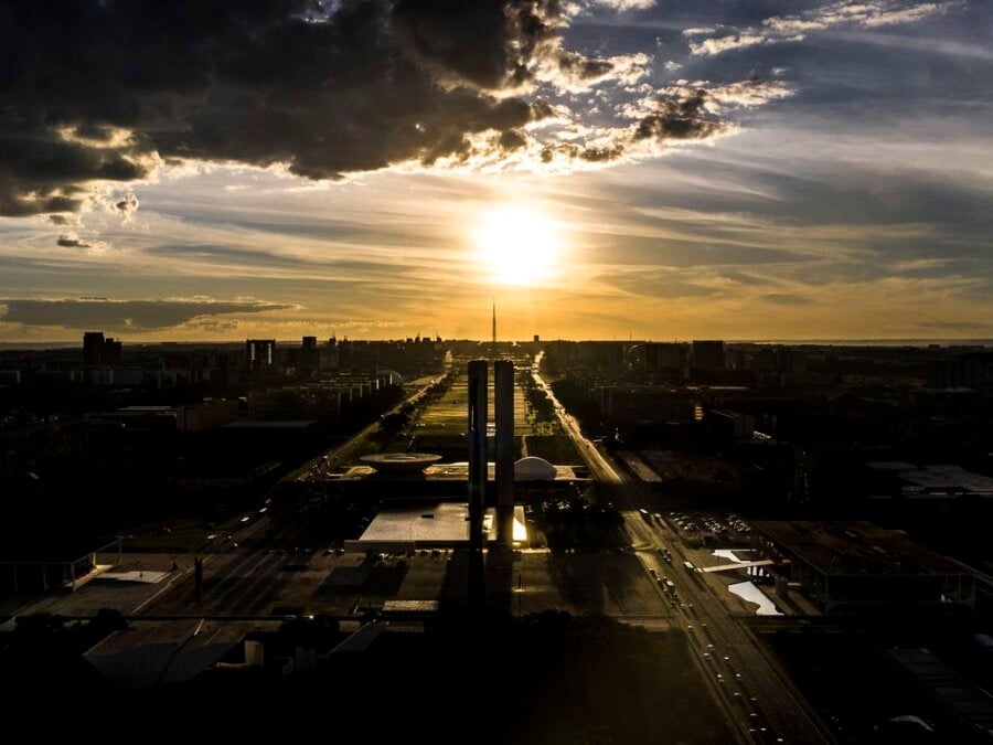 Vista aérea da Esplanada dos Ministérios, em Brasília. Foto: Marcello Casal Jr/Agência Brasil