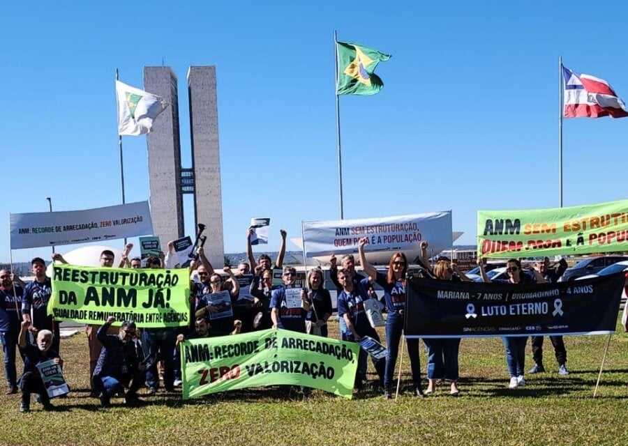 Servidores da ANM ficam paralisados até receberam proposta concreta para suas demandas. Foto: Divulgação: ASANM