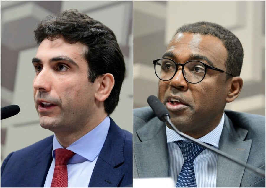 Gabriel Galípolo e Ailton Santos, sabatinados e provados pelo Senado. Fotos: Pedro França/Agência Senado