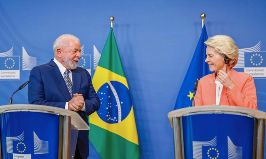 União Europeia e Mercosul tentaram novo avanço do acordo ainda na gestão Bolsonaro, em 2019. Foto: Ricardo Stuckert/PR