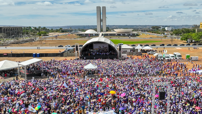 Cerimônia de encerramento da 7ª Marcha das Margaridas.

Esplanada dos Ministérios, Brasília - DF