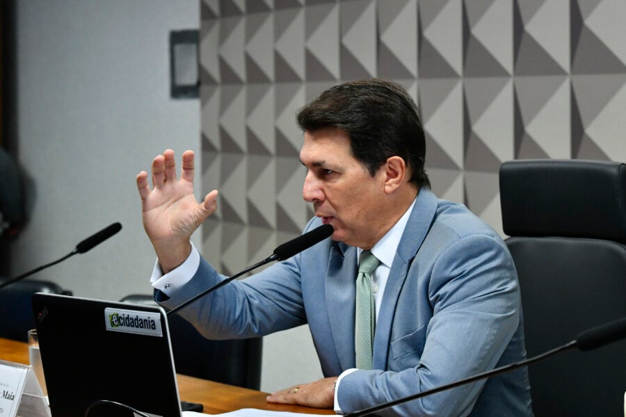 Presidente da CPMI proibiu o fotógrafo Lula Marques, da EBC de acompanhar as reuniões do colegiado de forma presencial.
Foto: Geraldo Magela/Agência Senado